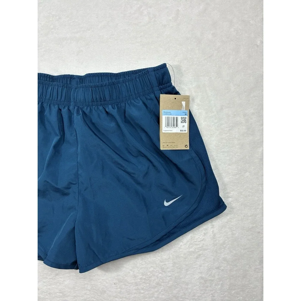 Women's Nike CU8890-462 Dri-Fit Running Run Shorts Blue Size M
